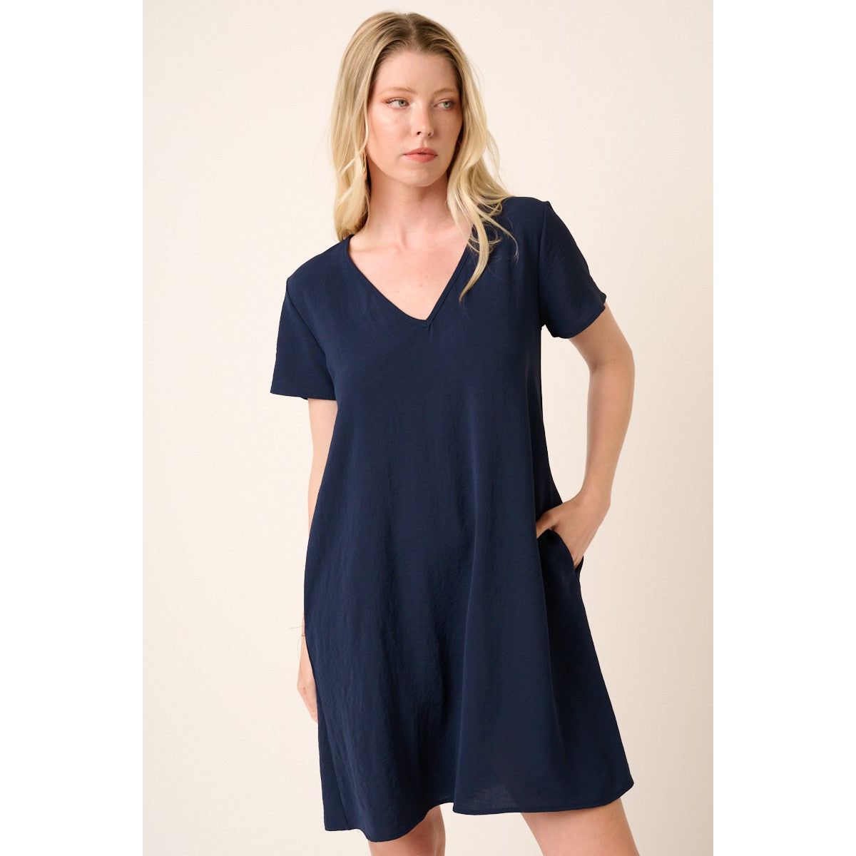 V-Neck Tunic Dress
