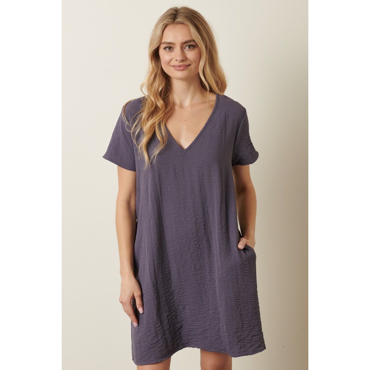 V-Neck Tunic Dress