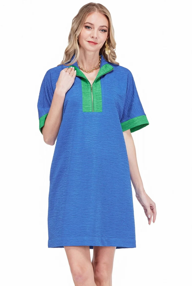 bluegreenaccentscuffsandvneck