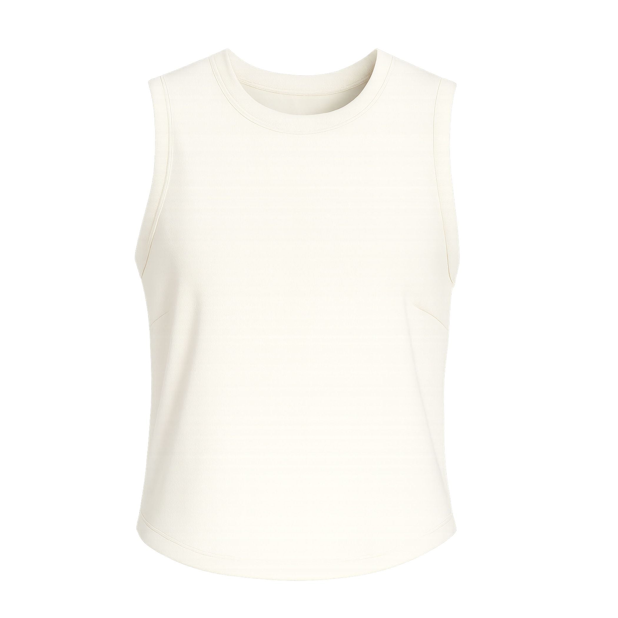 Jayana Top by Another Love Off White Crew Neck Sleeveless Tank Top Style