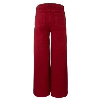 Meg High Rise Fab Ab Wide Leg in Ruby Red - Marj & Lizzie