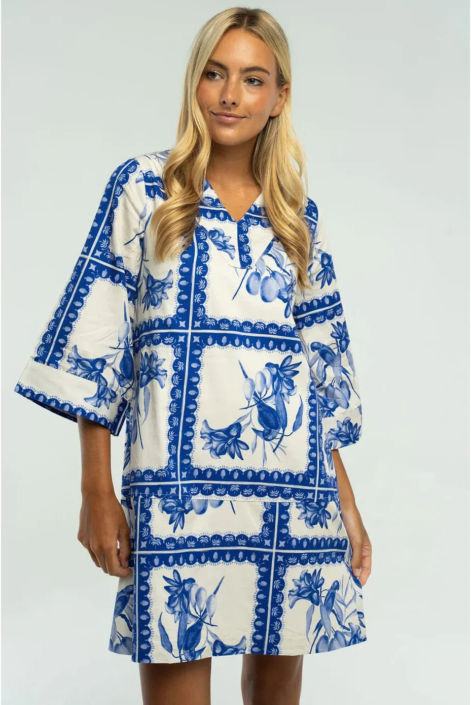 Gia Dress, Briton Court, Blue