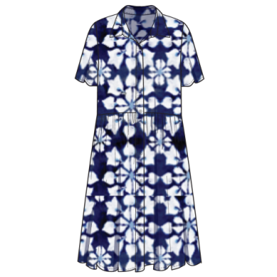 Frenchi Gameday Dress in Tarheel - Marj & Lizzie