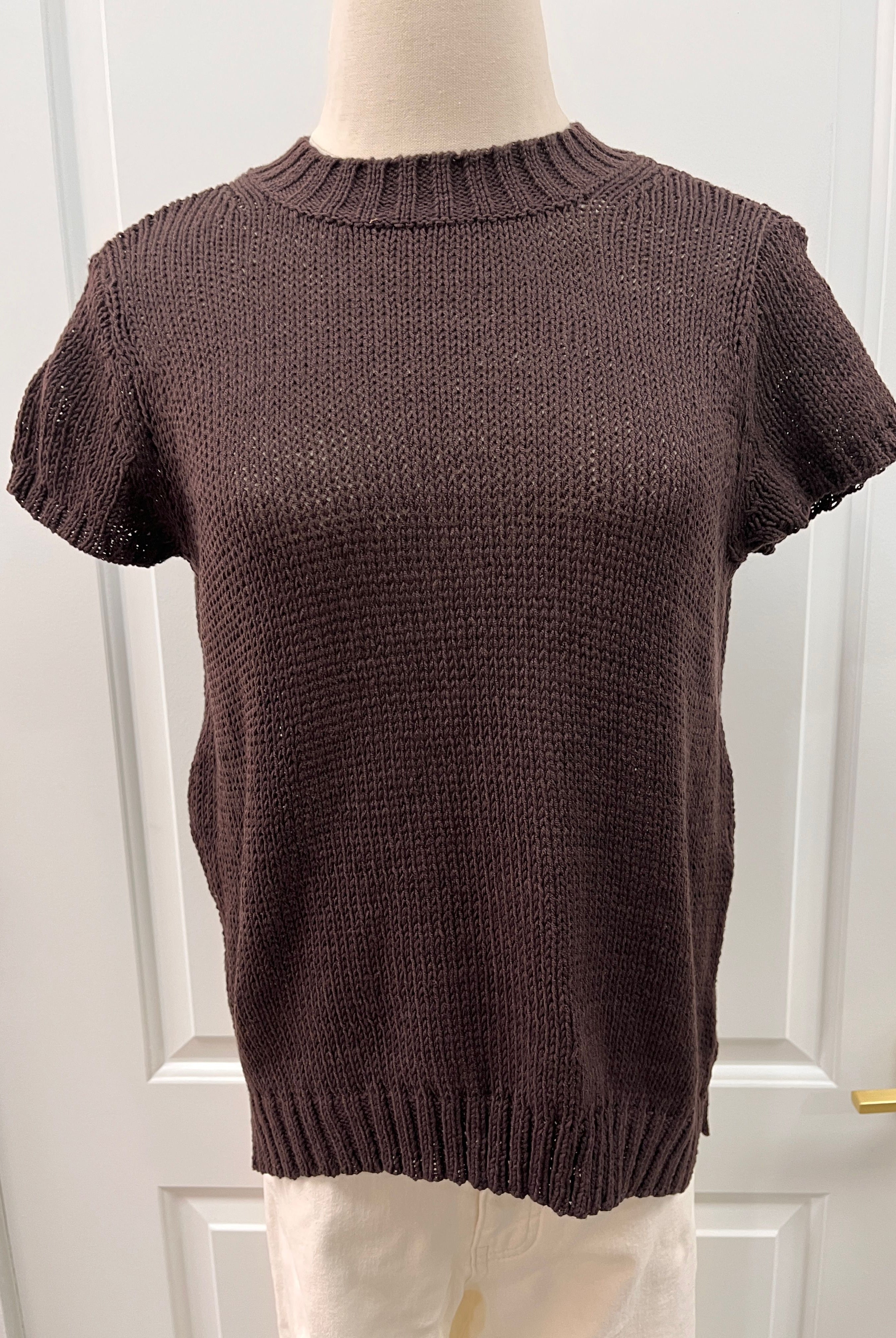 Clara Perfect Tee Wooden Ships cotton chocolate ale K57C3W338 crew neck short sleeve cotton sweater