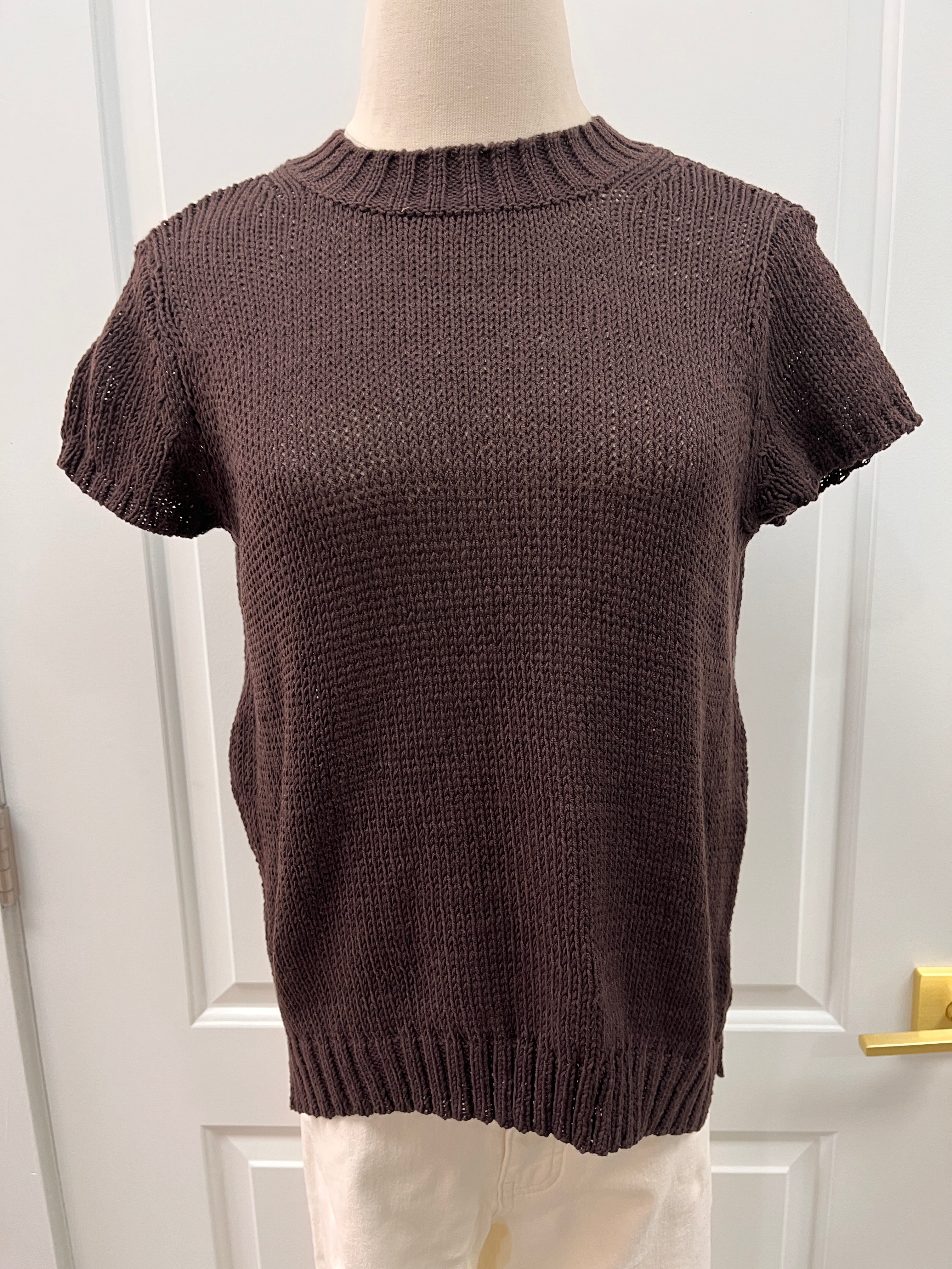 Clara Perfect Tee Wooden Ships cotton chocolate ale K57C3W338 crew neck short sleeve cotton sweater