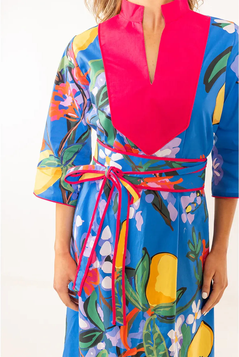 Blue Veranda Sash accessory by House of MBR, featuring a vibrant blue fabric sash with elegant design details.