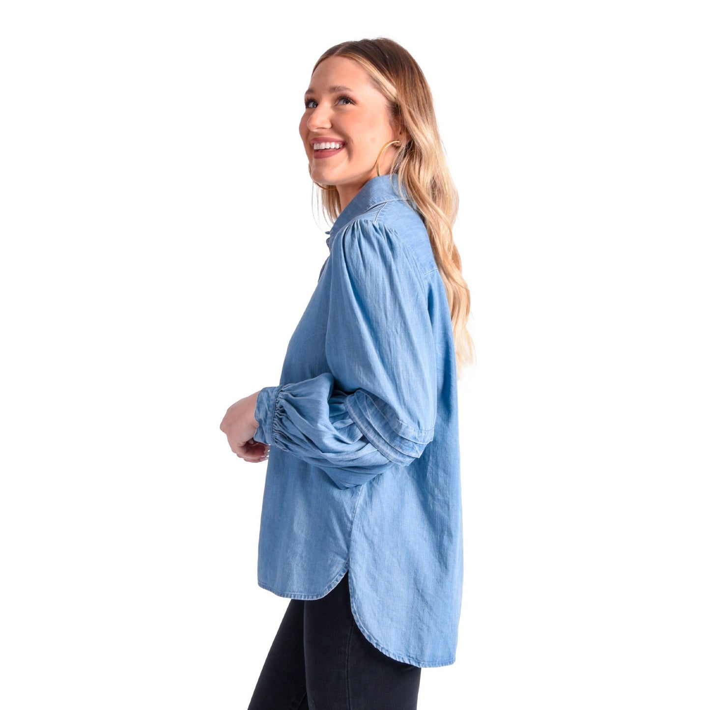 Oxford Top in Chambray