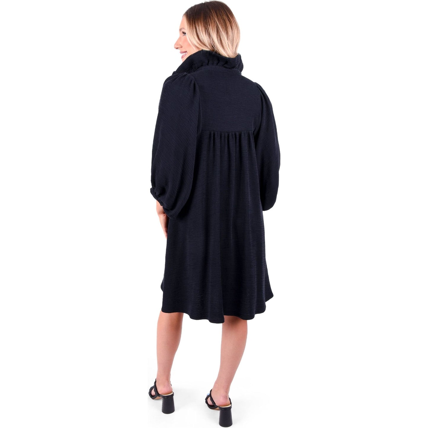 Stella Dress in Jet Black