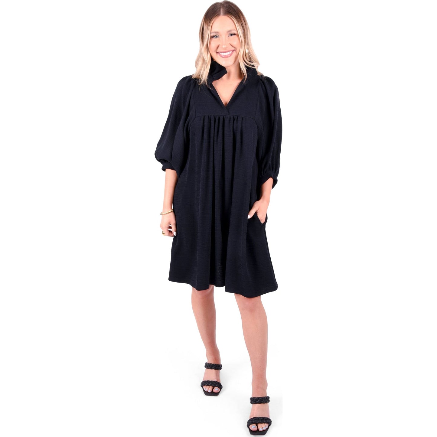 Stella Dress in Jet Black