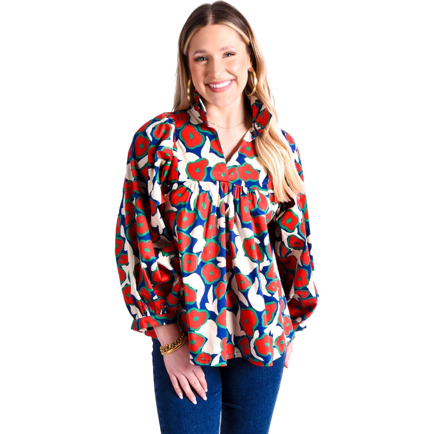 Stella Top in Fall Floral