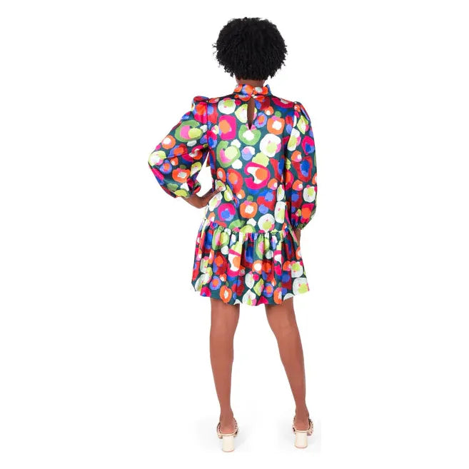 Bella Dress in Winter Pop Cheetah