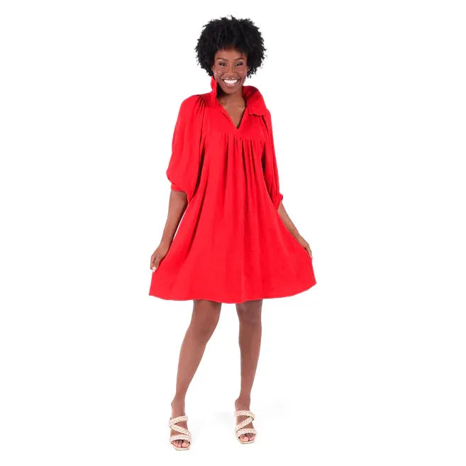 Stella Dress in Cranberry