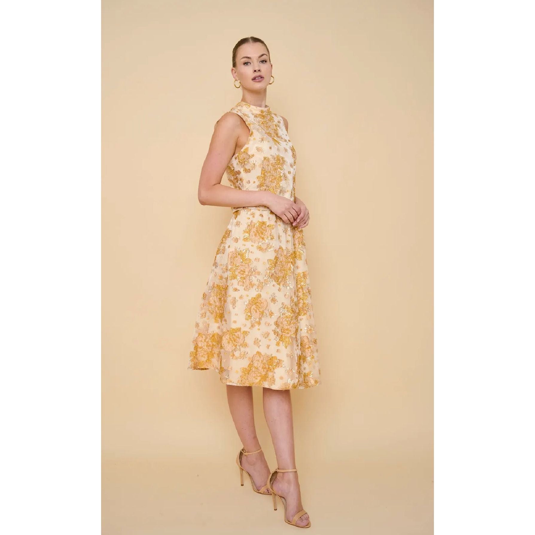 tulip skirt, gold, organza, set, Flora Bea