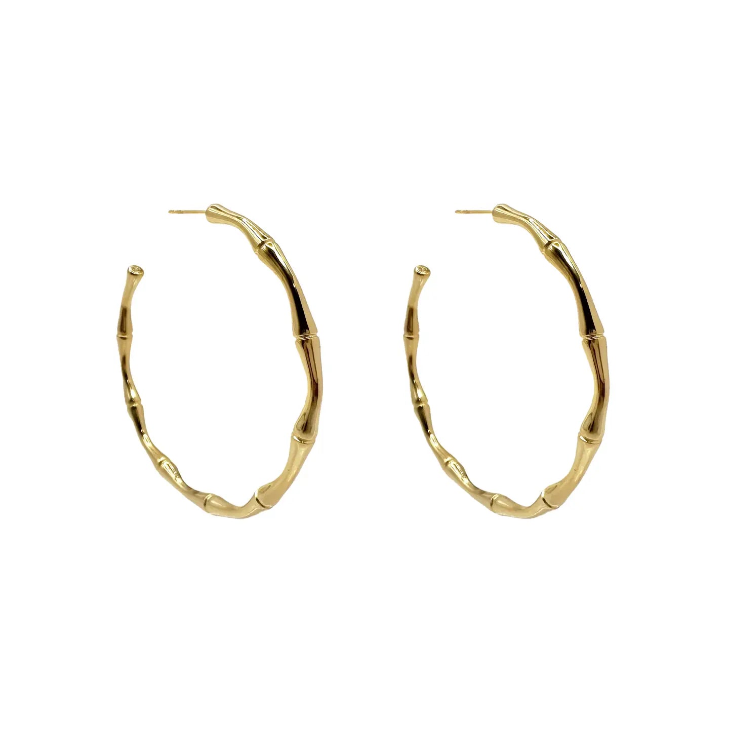 Fornash Jessica Hoop Earring Gold Wavy Hoops Jewelry Accessories