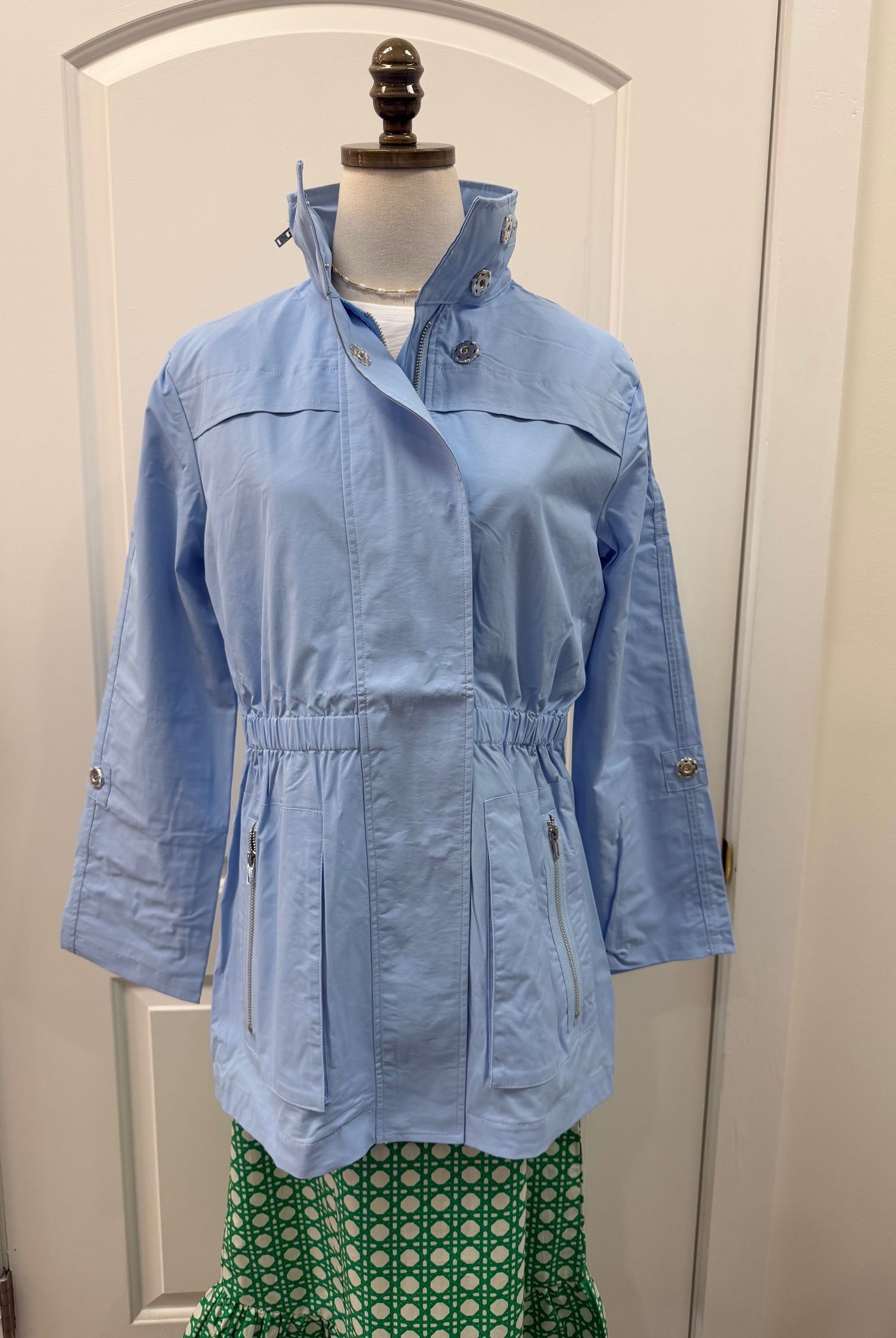 Tess Raincoat Powder Blue - Marj & Lizzie