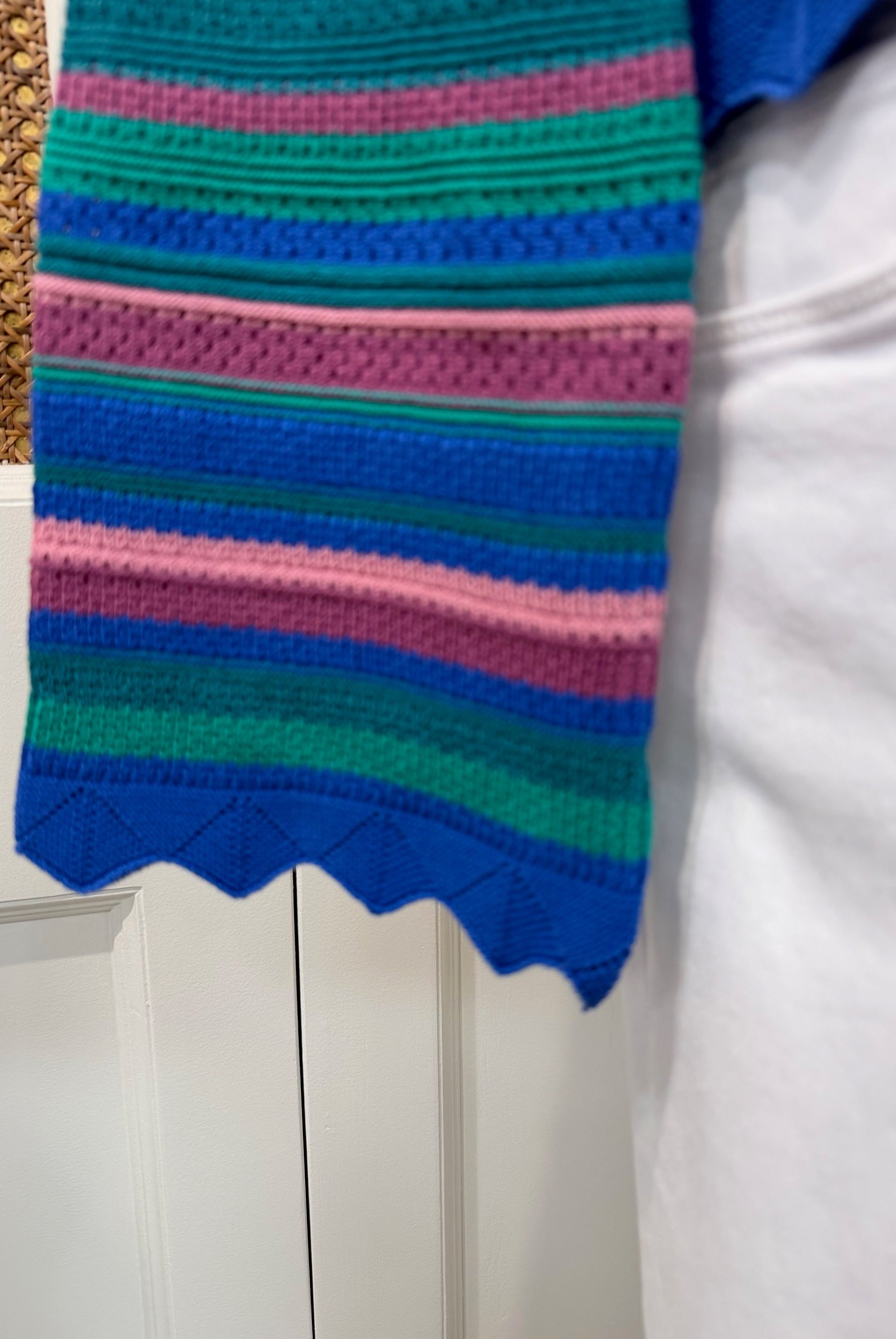 Alivia Abigail sweater in soft knit, featuring a cozy fit and ribbed cuffs, styled as a casual tops outfit.