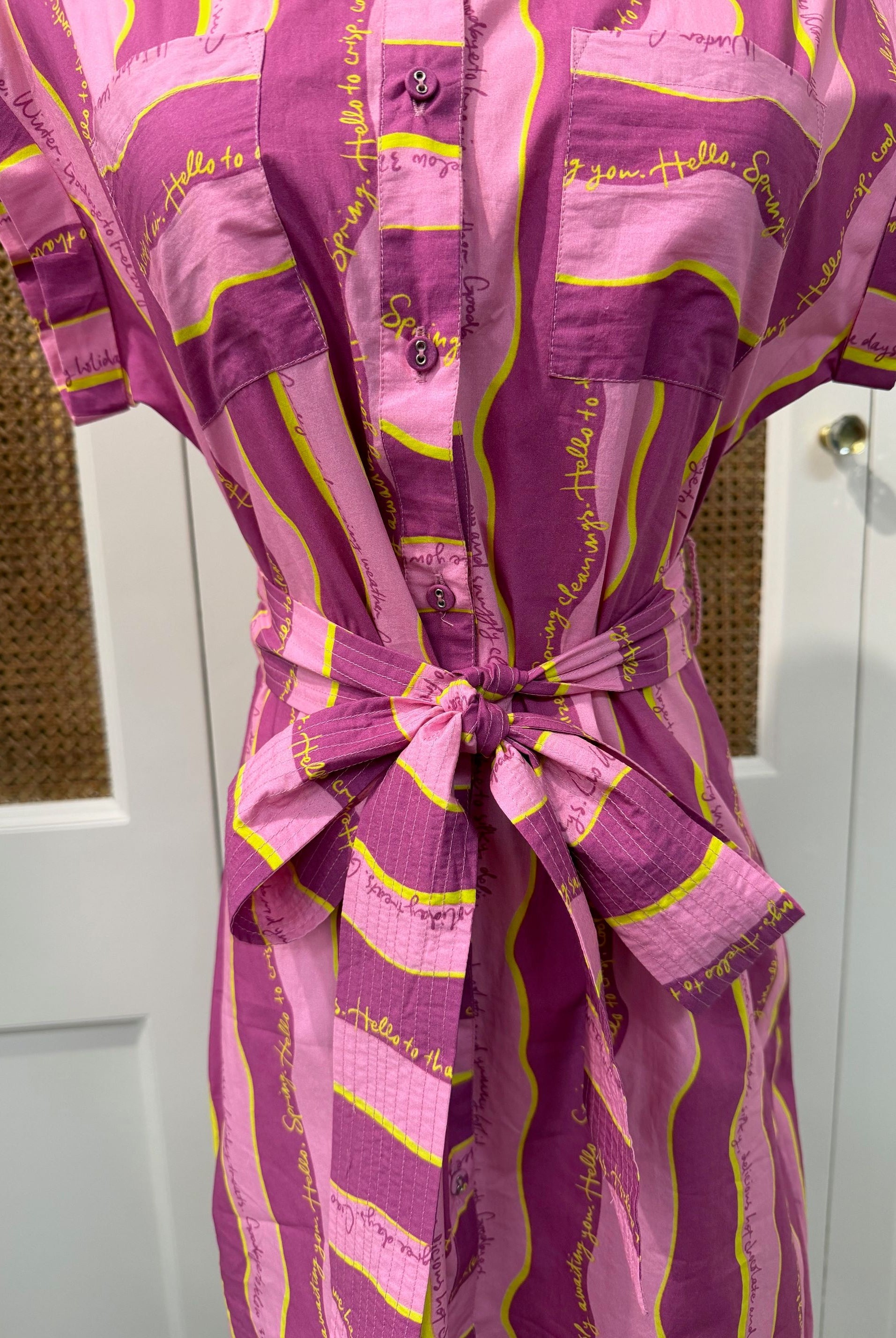 Alivia Whitney Dress in soft fabric with elegant neckline, showcasing a stylish and comfortable women's dress.