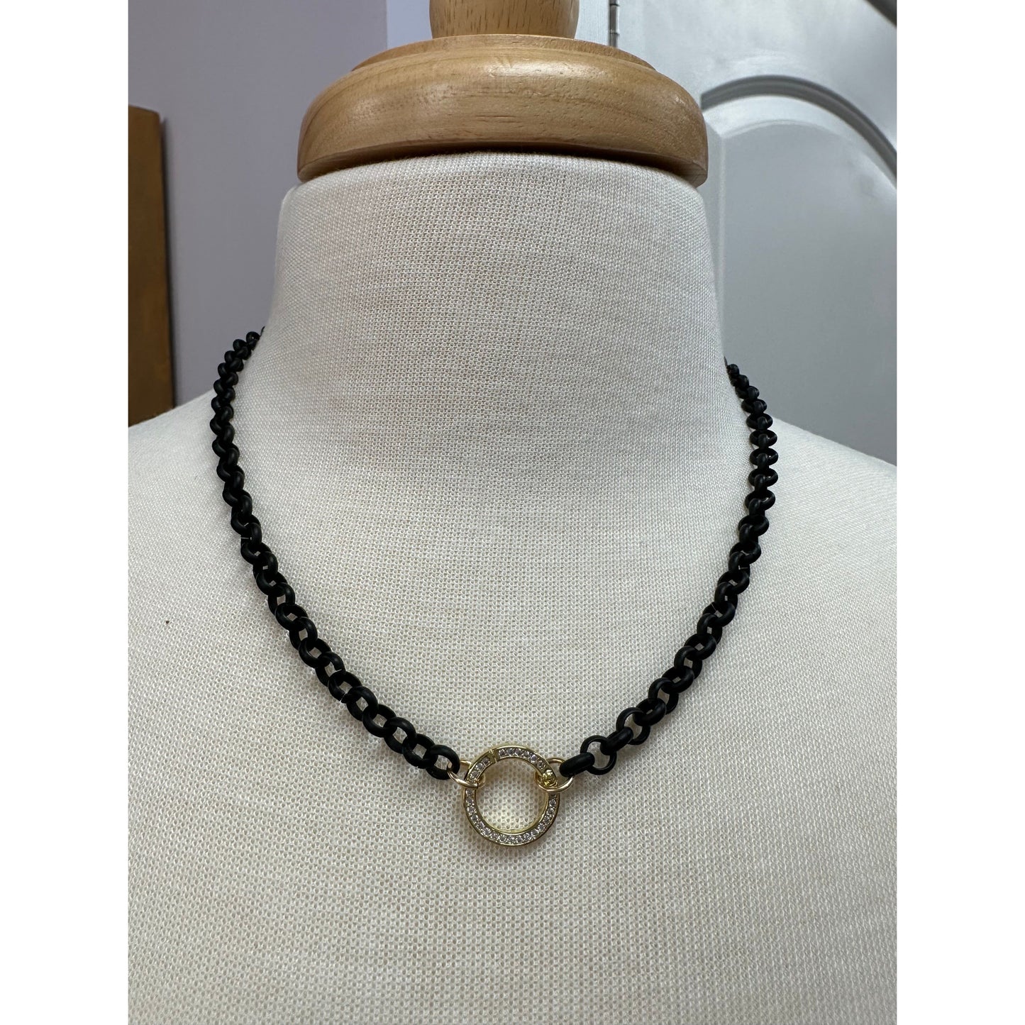 Black Rolo Necklace