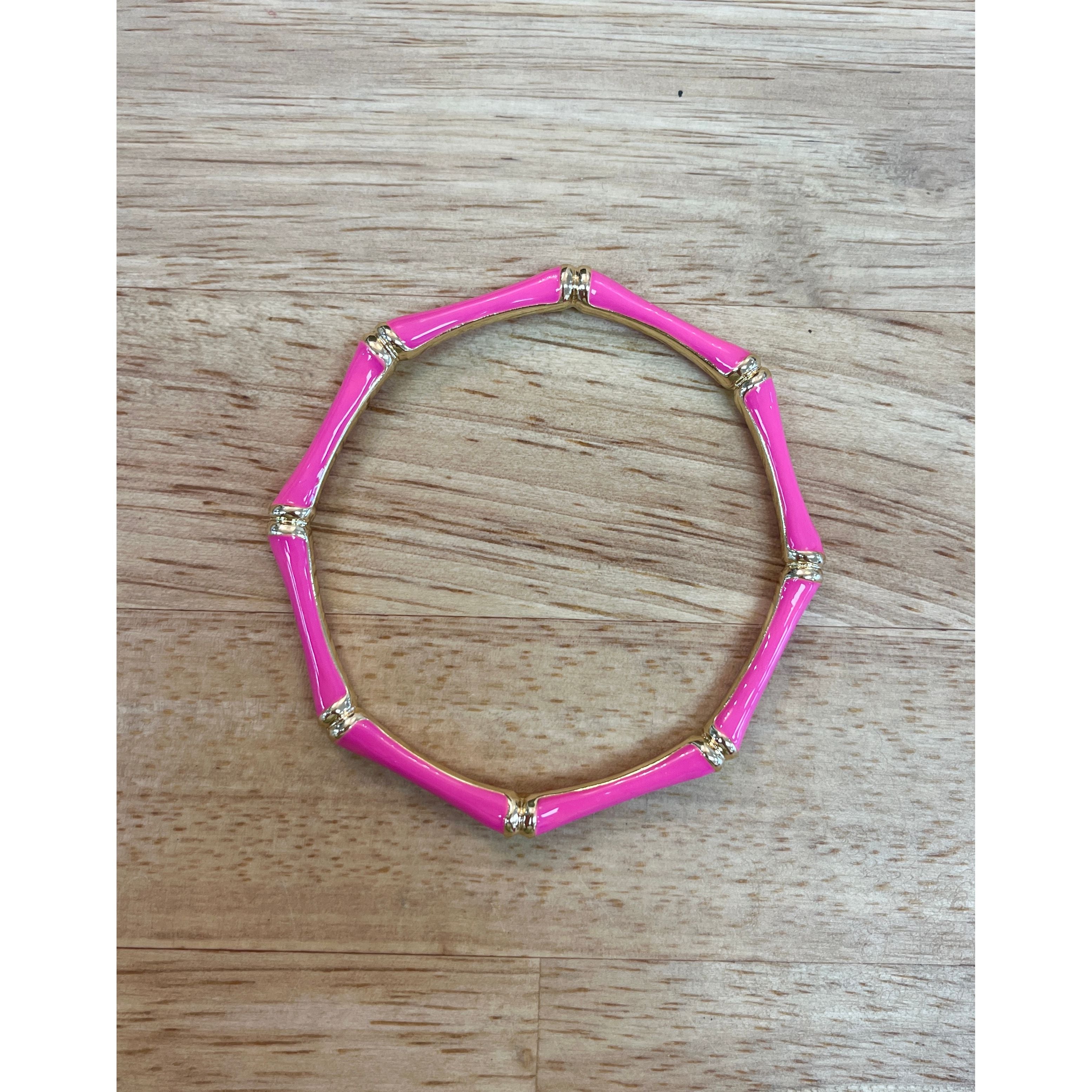 Sm Style bamboo bangle jewelry, natural light wood-colored bracelet with smooth finish and minimalist design.