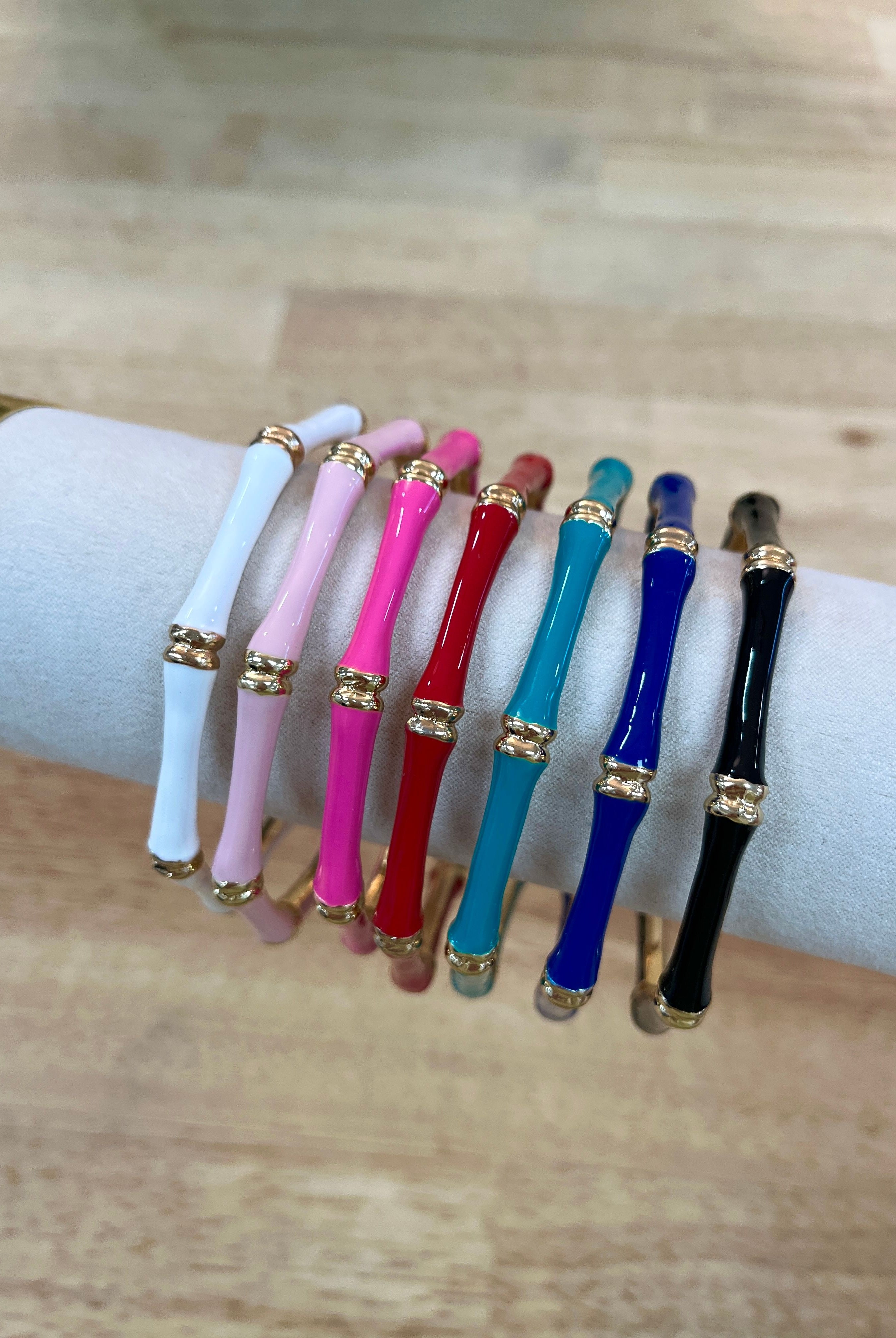 Sm Style bamboo bangle jewelry featuring a smooth, natural bamboo design perfect for elegant accessories.