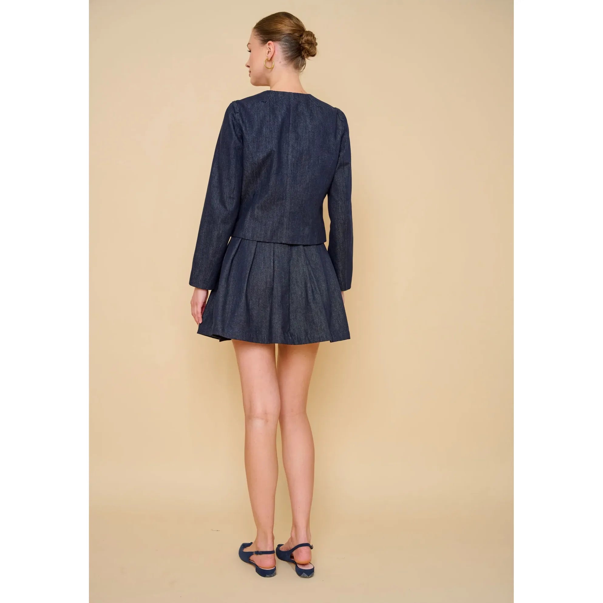 Spinna Coat in Elavated Denim - Marj & Lizzie