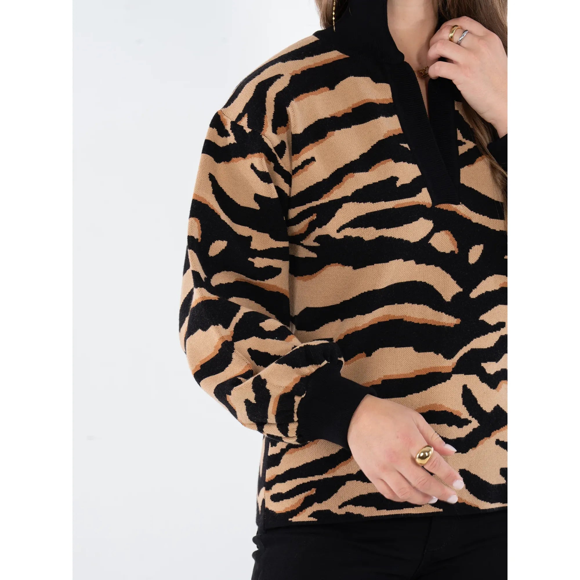 Lolli Sweater- Tiger - Marj & Lizzie