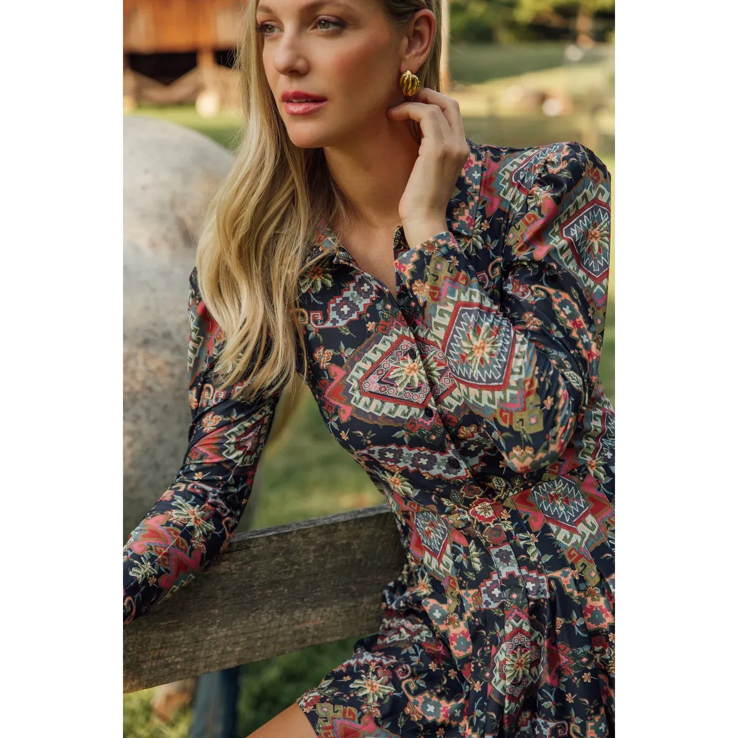 Edith Dress - Autumn Tapestry - Marj & Lizzie
