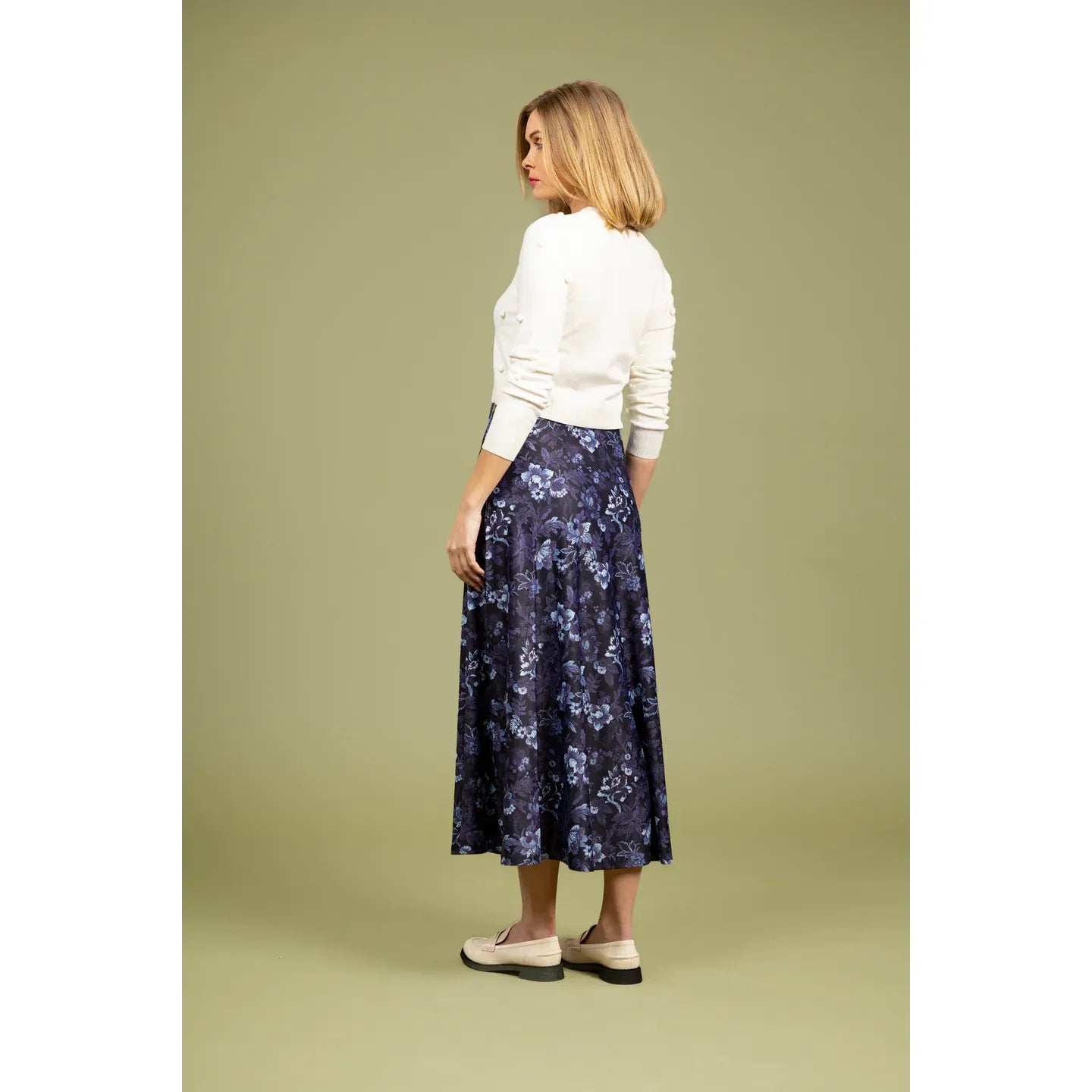 Bennett Skirt in Royal Rose - Marj & Lizzie