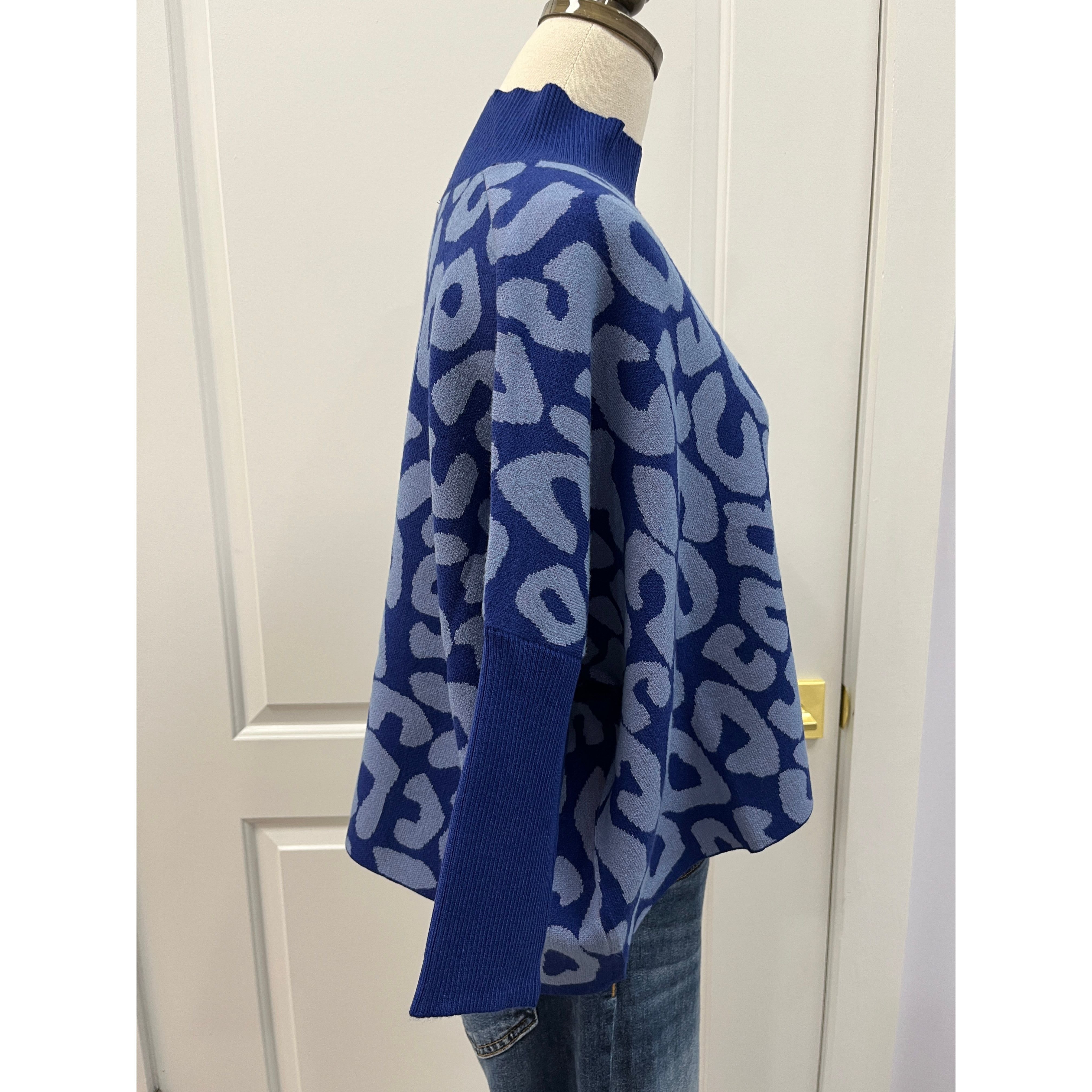 Aja Bozoma Sweater in Sapphire Blue - Marj & Lizzie