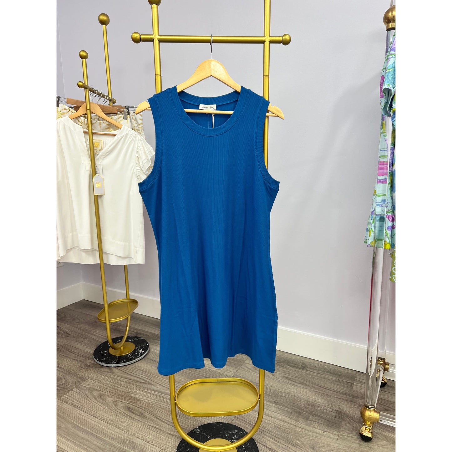Justine Dress in Memphis Blue