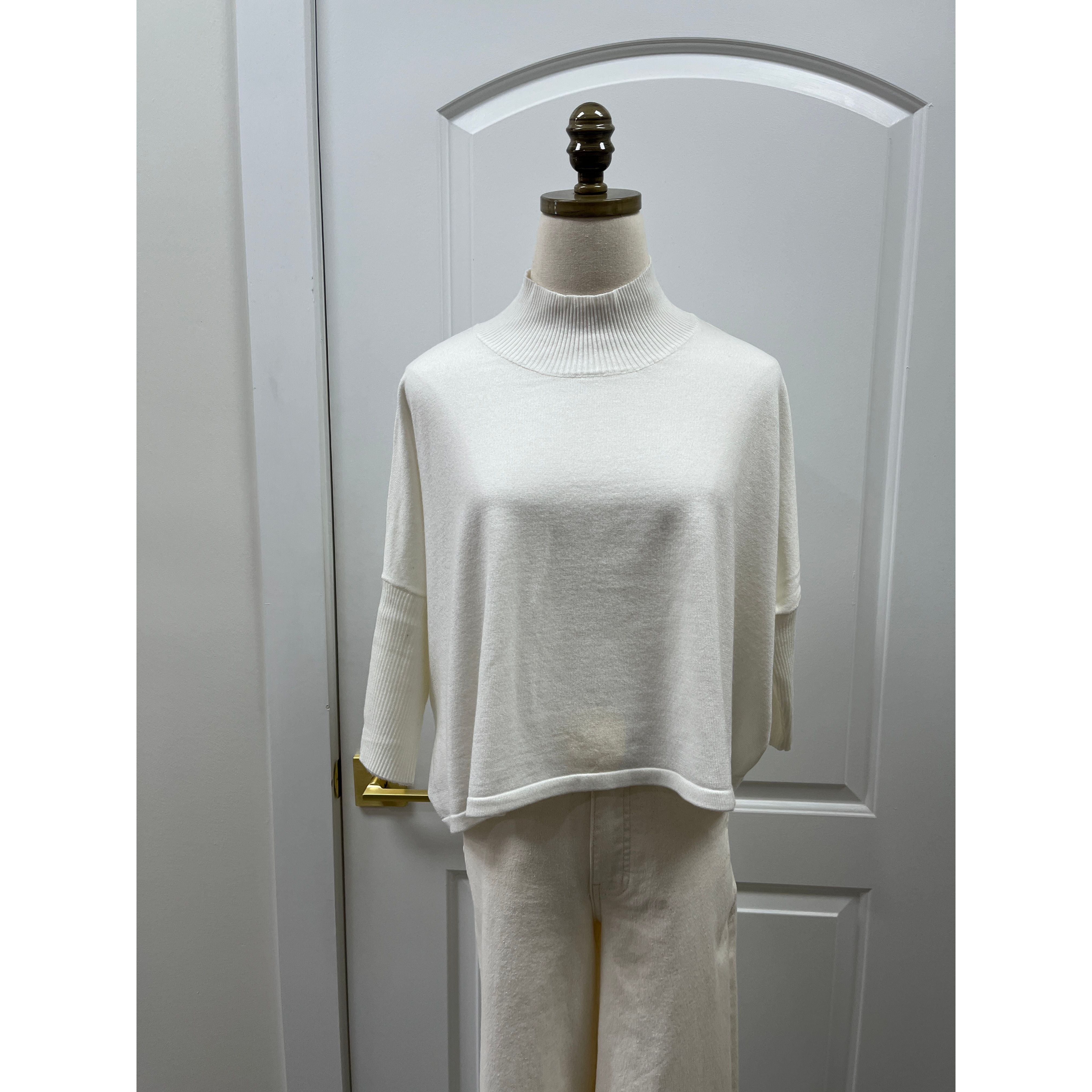 Aja Sweater White - Marj & Lizzie