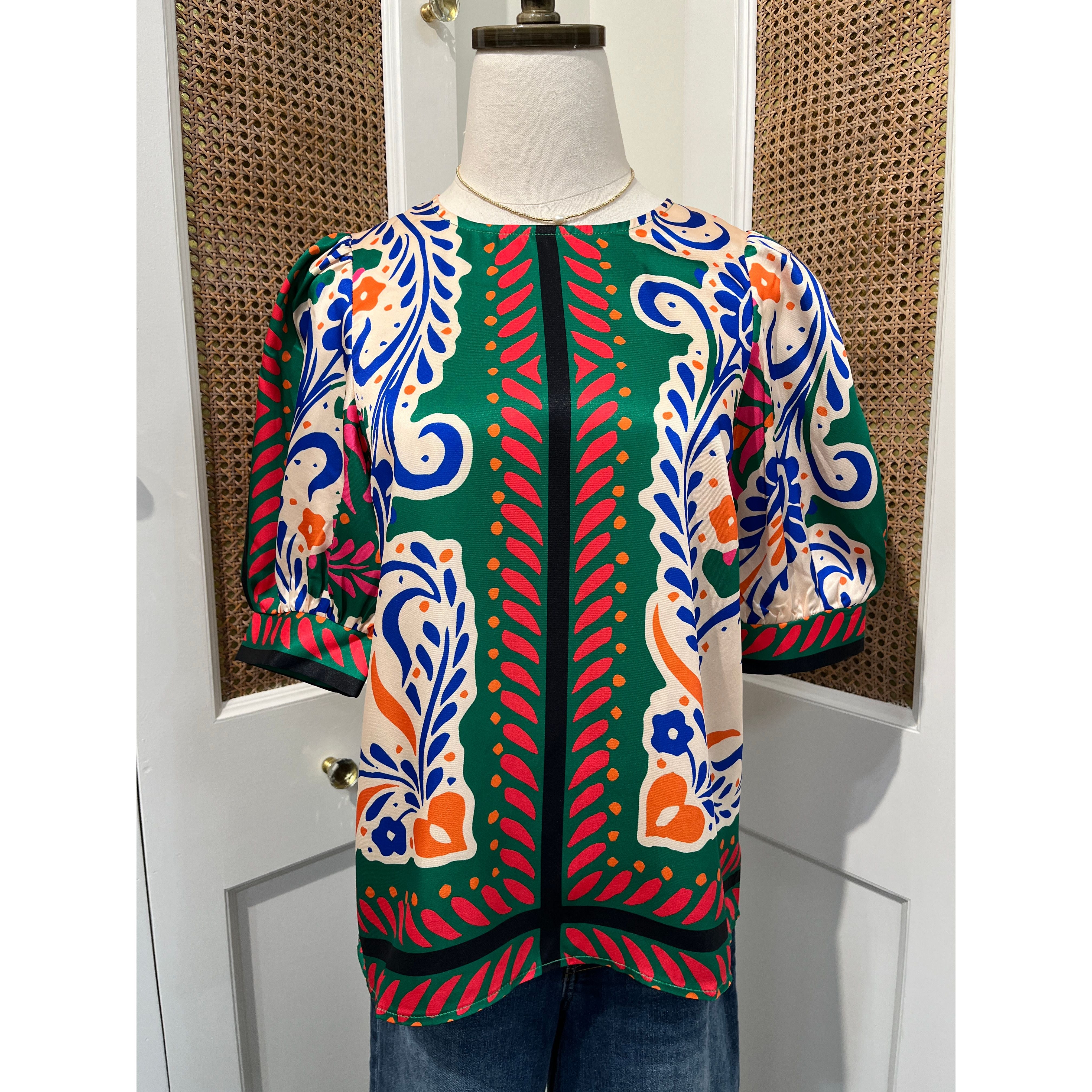 Artisticscarfredgreenyellowblue