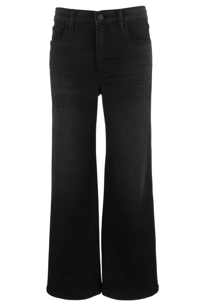 style#KG1709MA4 black wide leg fab ab