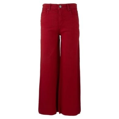 Meg High Rise Fab Ab Wide Leg in Ruby Red - Marj & Lizzie