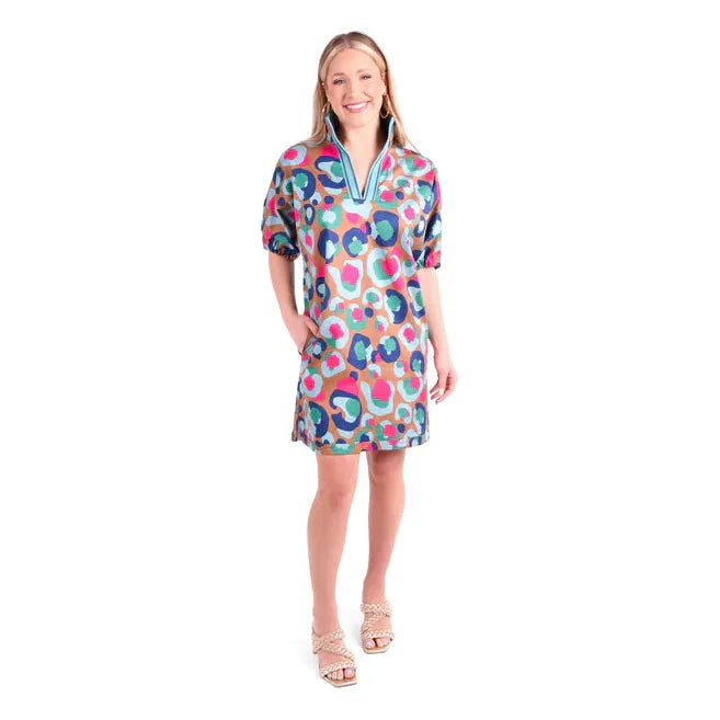 Poppy Dress in Meadowbrook Spot Cheetah