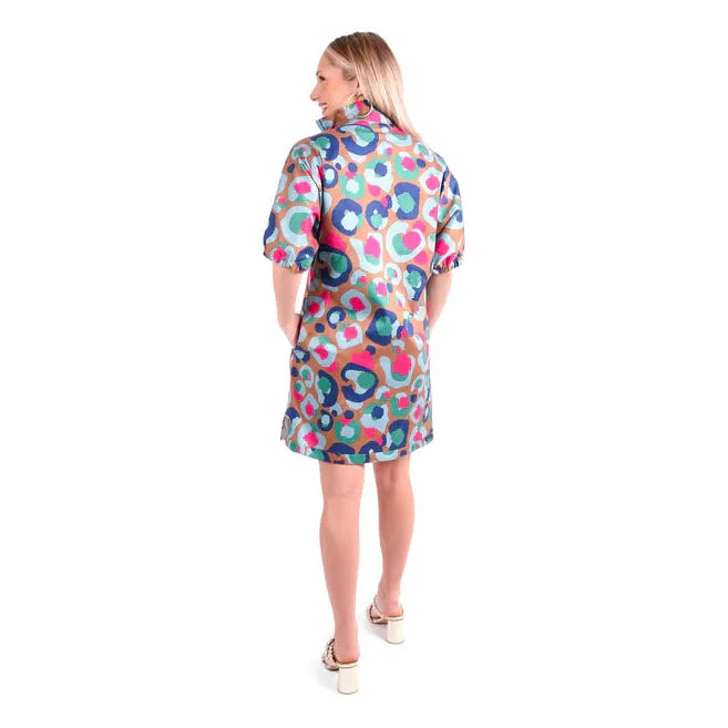 Poppy Dress in Meadowbrook Spot Cheetah