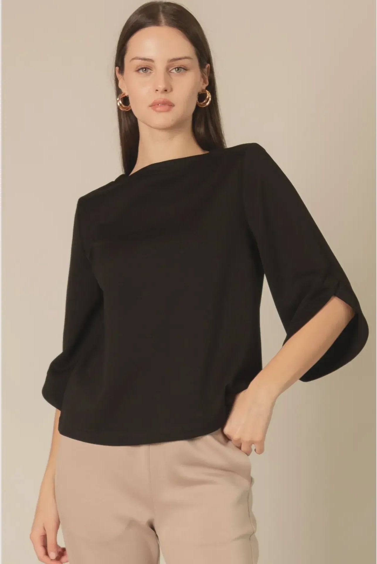 Penelope Top Black - Marj & Lizzie