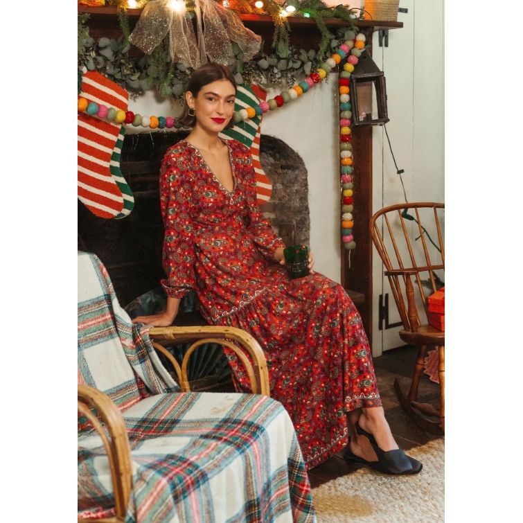 The LA Dress Nordic Paisley - Marj & Lizzie