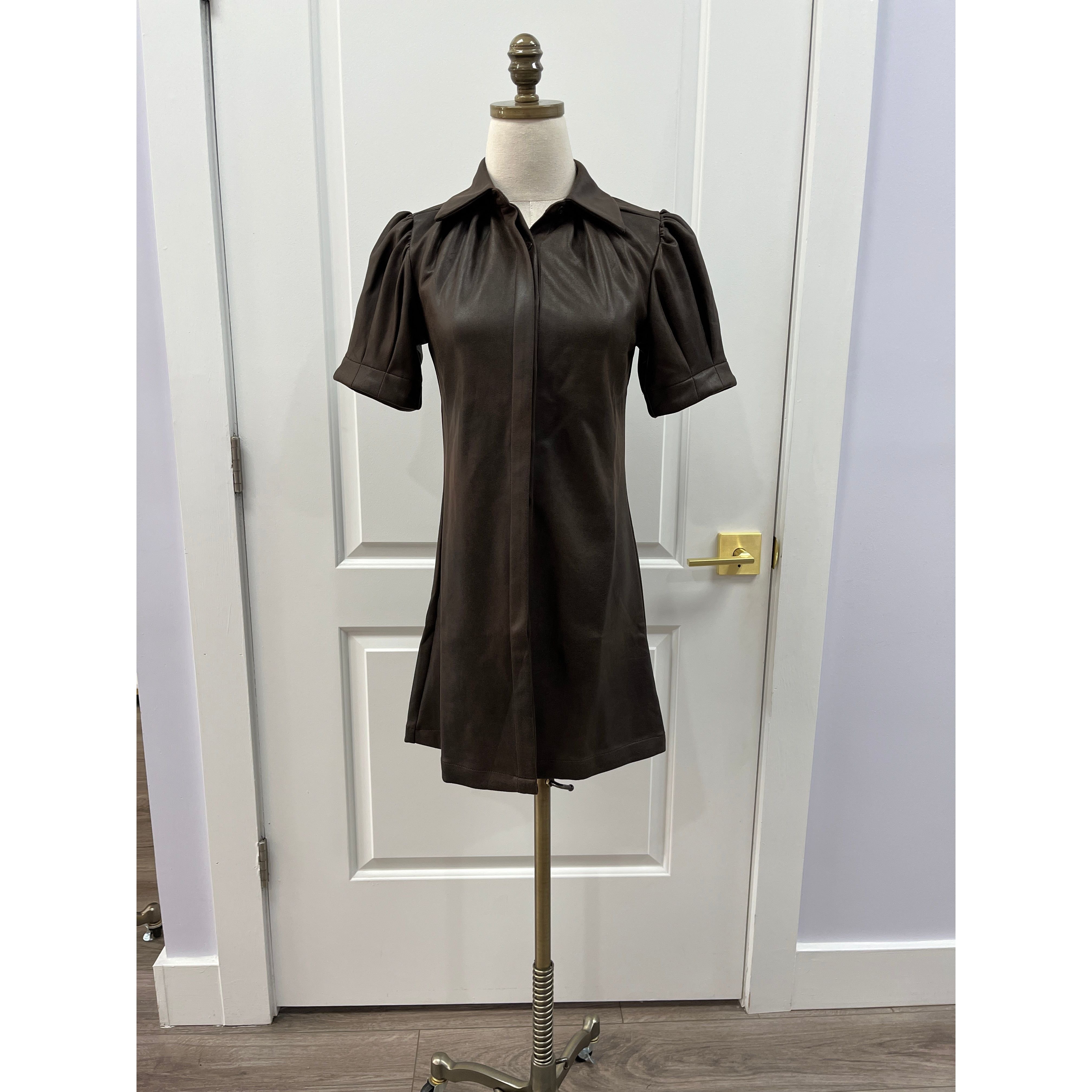 Vivienne_Dress_in_Dark_Chocolate_Suede_Sincerely_Ours_style_24-1204 puff sleeves