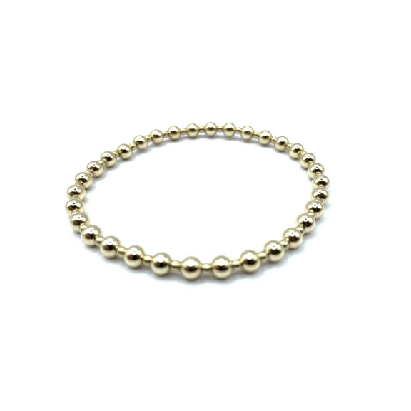 4mm+2mm+4mm Gold Filled Waterproof Dimension Bracelet