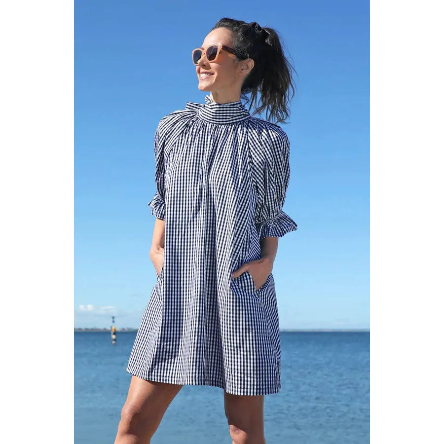 Adrian Reversible Dress Gingham