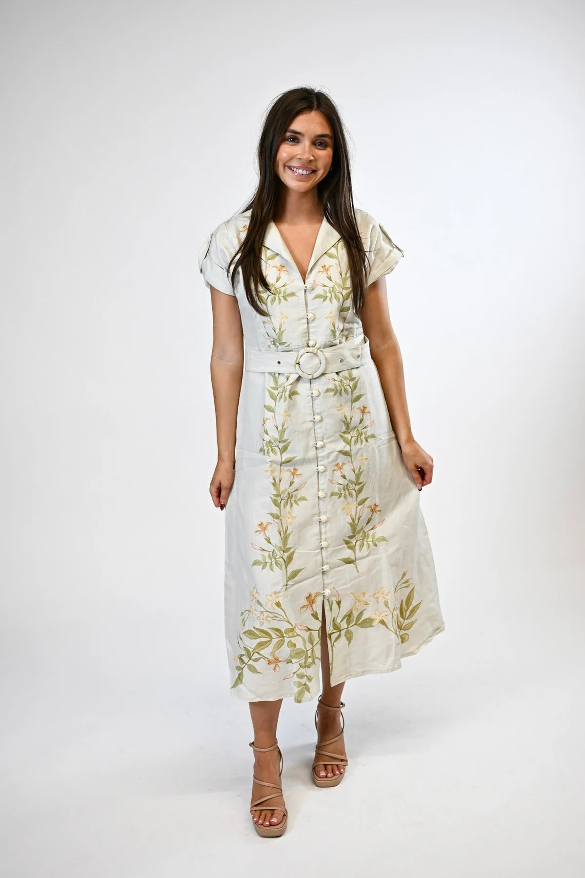 avonlea dress ivory vine marigold