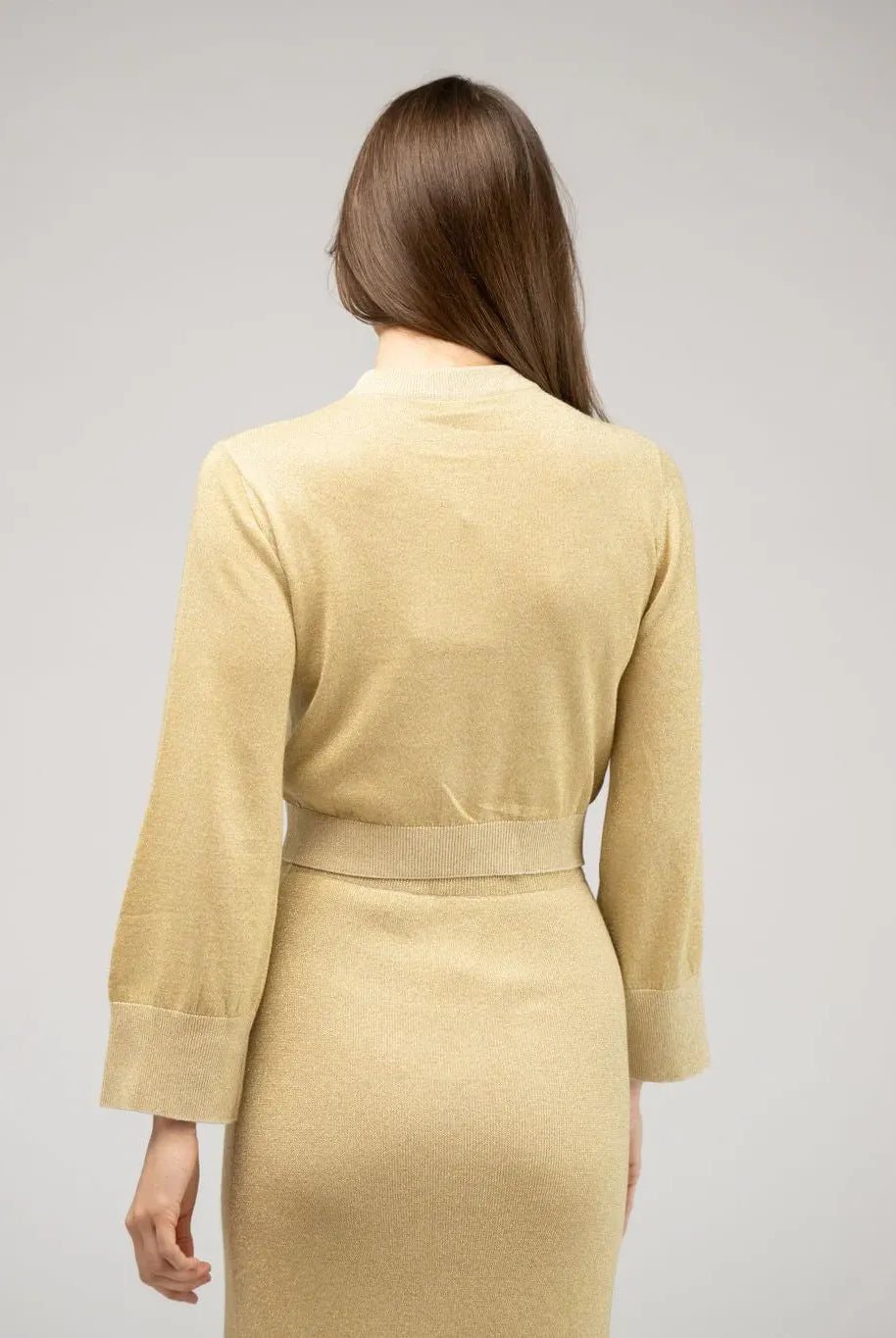 Shimmer Crewneck Gold - Marj & Lizzie