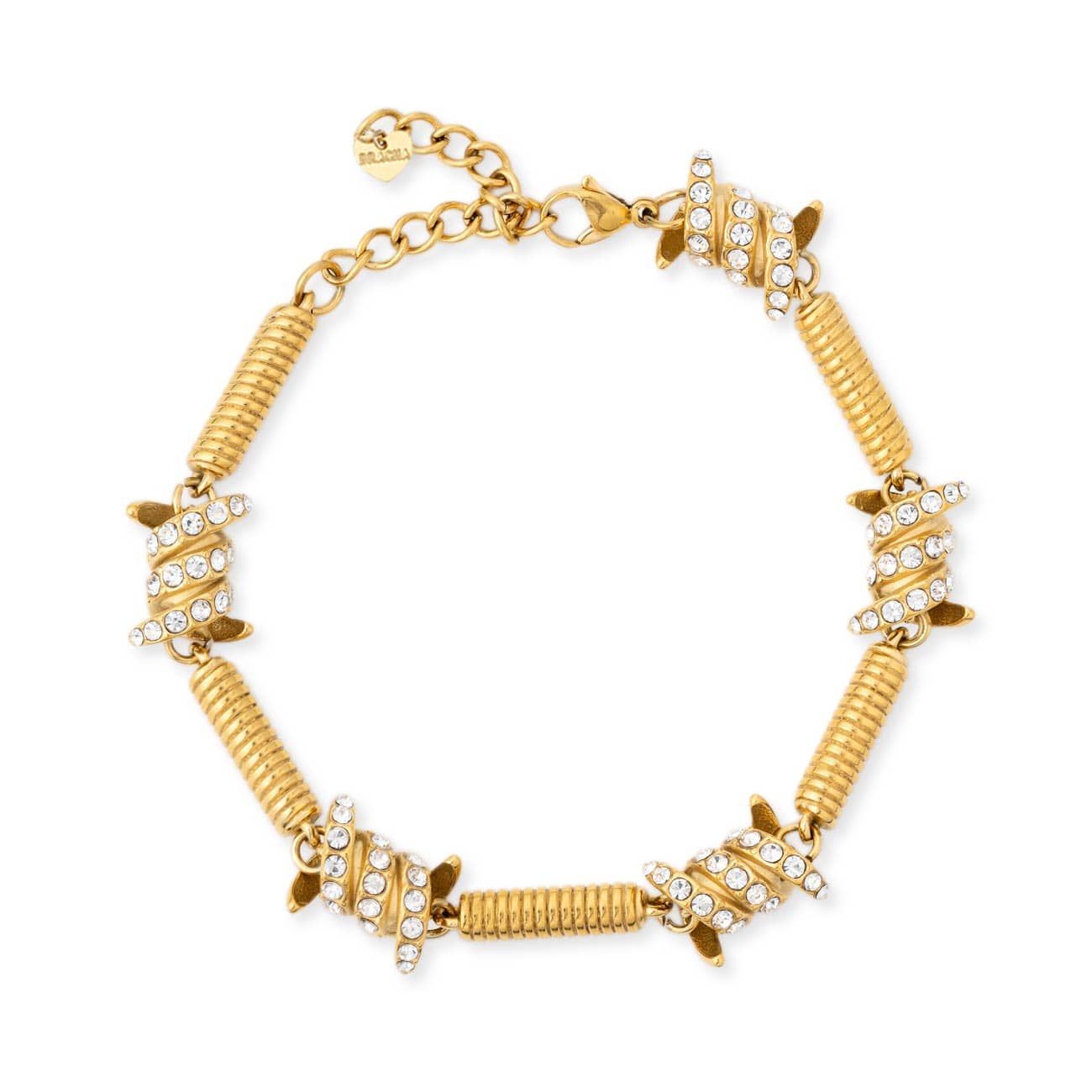 Reagan, bracelet, Bracha, gold, industrial, springs, jewelry