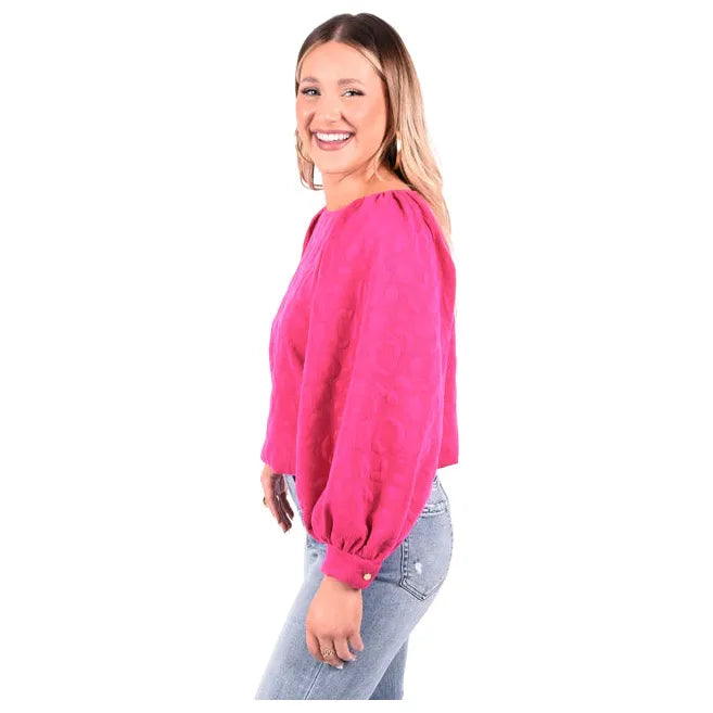 Celeste Crop in Pink Pop
