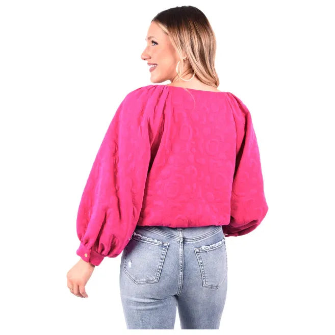 Celeste Crop in Pink Pop