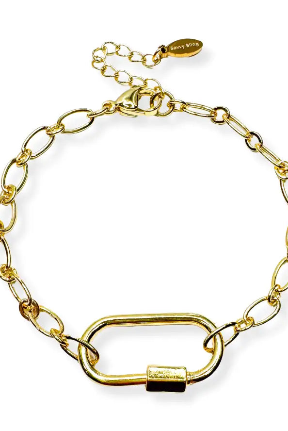 Gold Paperclip Bracelet - Marj & Lizzie