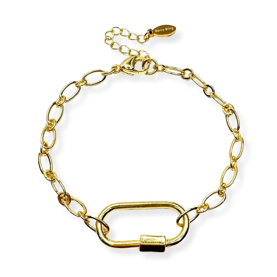 Gold Paperclip Bracelet - Marj & Lizzie