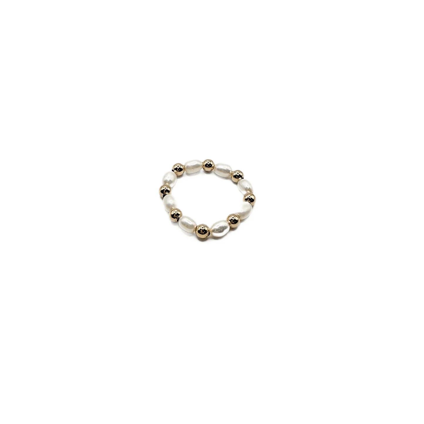 3mm Rice Pearl Stretch Ring - Marj & Lizzie