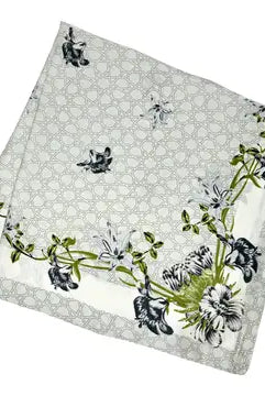 floral scarf fornash blue